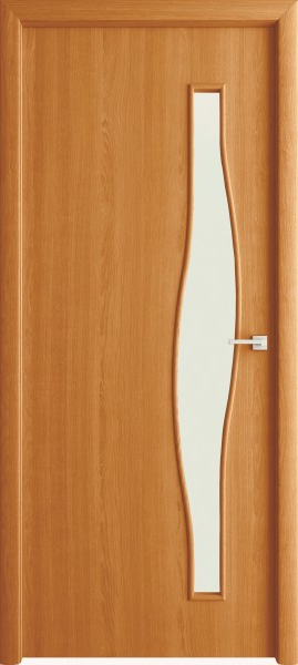 ВДК   полотно дверное волна до 80x200см, ламинация, цвет миланский орех