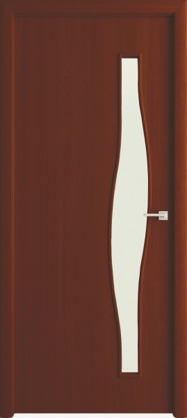 ВДК   полотно дверное волна до 80x200см, ламинация, цвет итальянский орех