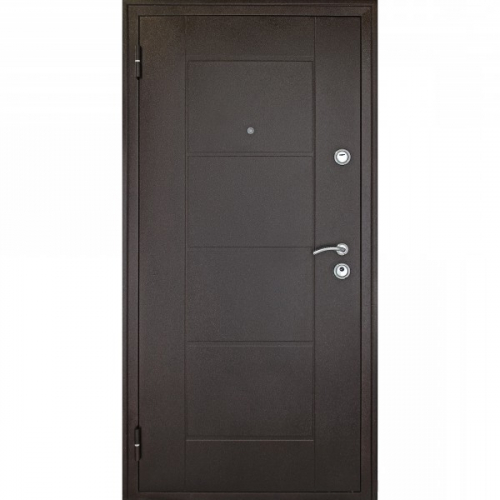 Форпост   дверь входная металлическая квадро 2 2050х960 правая,дуб беленый