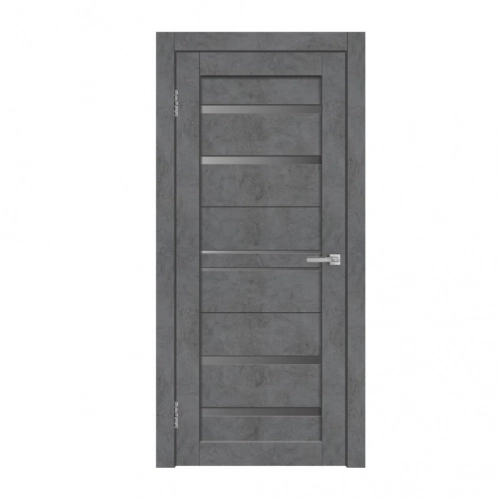 Двери Good   полотно дверное остеклённое x23 2000х700мм, пвх, цвет бетон графит
