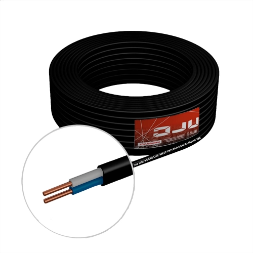 ULC   кабель электрический ввг-пнг(а)-ls 2х1.5 (5м) черный, гост, ulc (orelcable)
