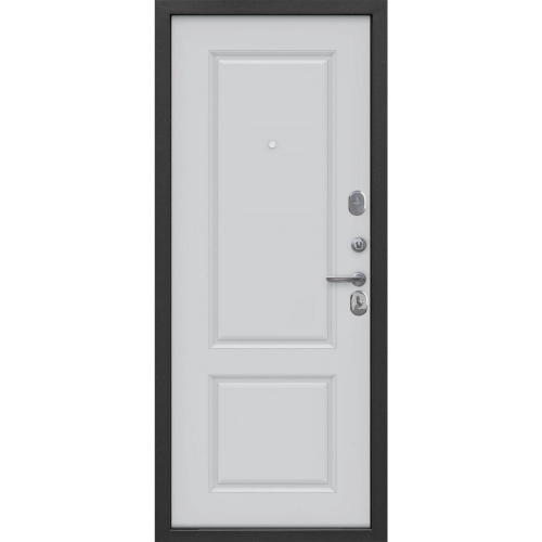 Ferroni   дверь входная гарда 7,5 см 2050х960мм левая, серебро велюр белый софт