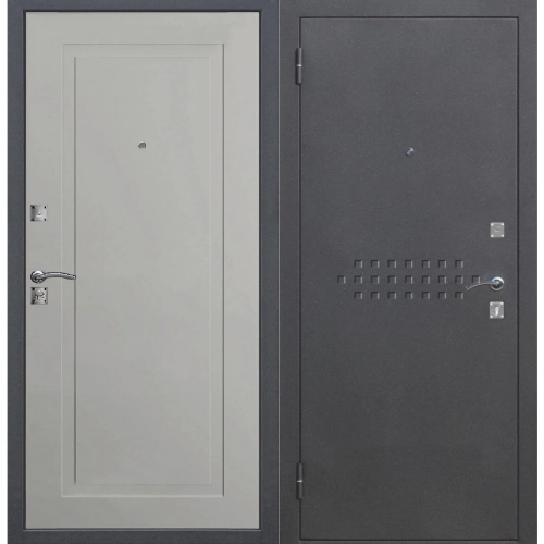 Ferroni   дверь входная dominanta муар ясень серый эмаль 2050х860 правая