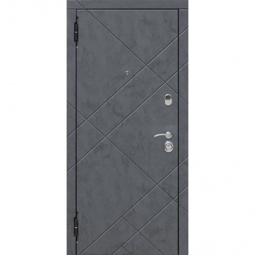 Ferroni   дверь входная 9 см бруклин бетон пепельный (860мм) правая 2050х860 правая,