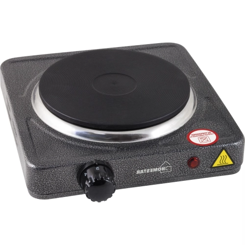 HomeStar   плитка электрическая дисковая (1,0квт, 1 конфорка, черная) homestar hs-1102