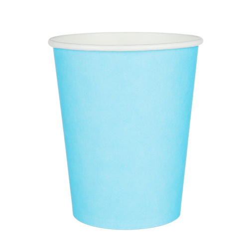   530-282 Набор бумажных стаканов 6шт, 250 мл, цвет- голубой
