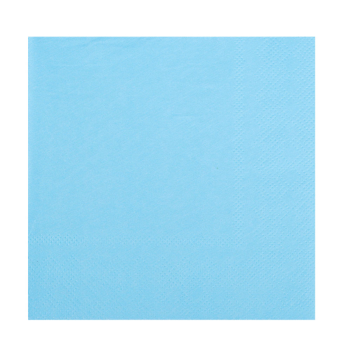   530-284 Набор бумажных салфеток, 25 см, голубой