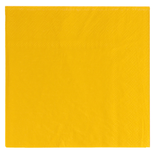   530-279 Набор бумажных салфеток, 25 см, желтый
