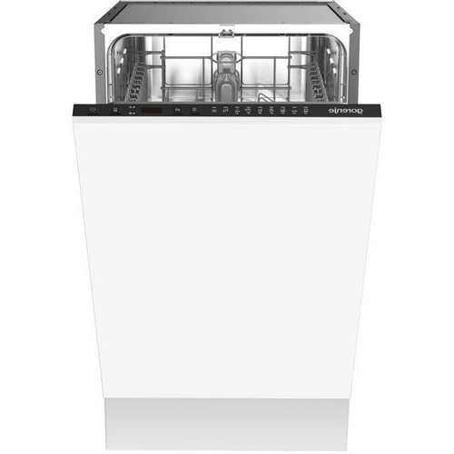 GORENJE Встраиваемые посудомоечные машины GV52041 Встраиваемая посудомоечная машина Gorenje GV52041, узкая, ширина 44.8см, полновстраиваемая, загрузка 9 комплектов, белый