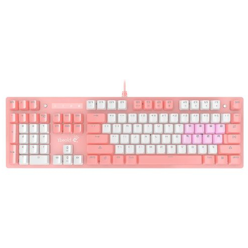 A4TECH Клавиатуры Bloody B800 Dual Color Клавиатура A4TECH Bloody B800 Dual Color, USB, розовый + белый [b800 pink]