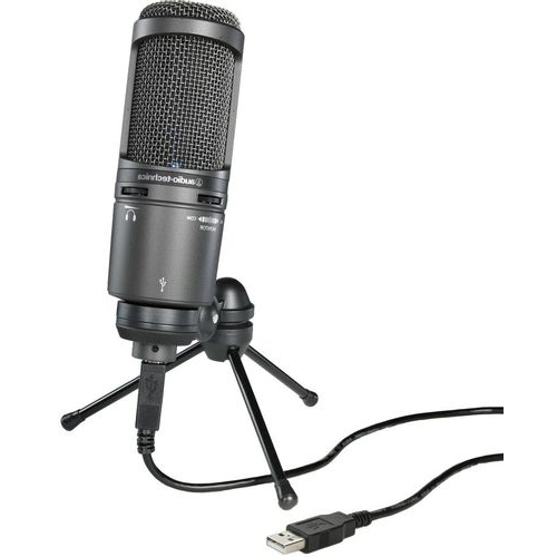 AUDIO-TECHNICA Микрофоны AT2020USB+ Микрофон Audio-Technica AT2020USB+, черный [15117096]