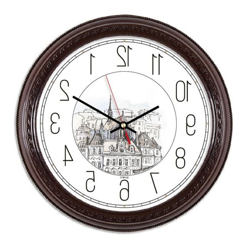 БЮРОКРАТ Настенные часы WallC-R63P Настенные часы Бюрократ WallC-R63P, аналоговые, коричневый