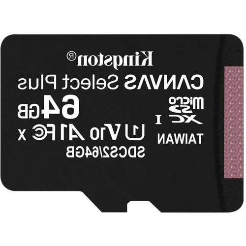 KINGSTON Карты памяти SDCS2/64GBSP Карта памяти microSDXC UHS-I Kingston Canvas Select Plus 64 ГБ, 100X, Class 10, SDCS2/64GBSP, 1 шт.