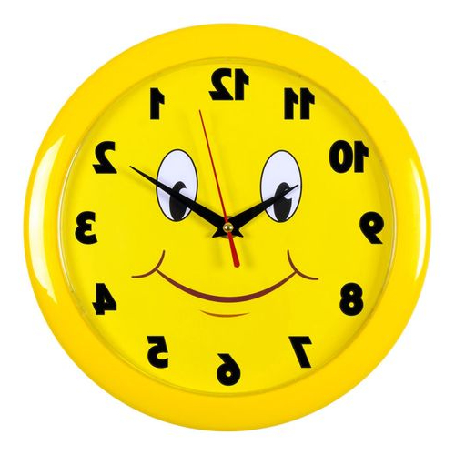 БЮРОКРАТ Настенные часы WALLC-R81P Настенные часы Бюрократ WALLC-R81P, аналоговые, желтый
