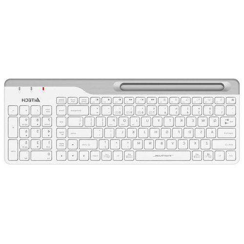 A4TECH Клавиатуры Fstyler FBK25 Клавиатура A4TECH Fstyler FBK25, USB, Bluetooth/Радиоканал, белый серый [fbk25 white]