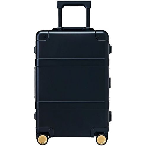 XIAOMI Чемоданы, сумки Metal Luggage Чемодан Xiaomi Ninetygo Metal Luggage, 37.5 х 55 х 21.5 см, 4.2кг, черный [100504]
