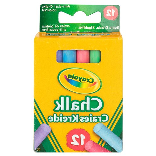    Набор мелков с пониженным выделением пыли Crayola, 12 цветов