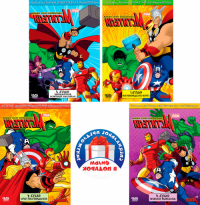 Marvel   Мстители: Величайшие герои Земли! Том 1  (4 DVD) превью