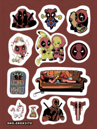 StickersOne   Стикерпак Deadpool превью