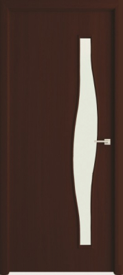ВДК   полотно дверное волна до 80x200см, ламинация, цвет венге превью