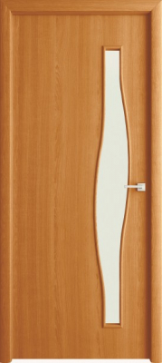ВДК   полотно дверное волна до 80x200см, ламинация, цвет миланский орех превью