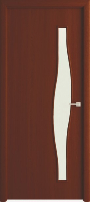 ВДК   полотно дверное волна до 80x200см, ламинация, цвет итальянский орех превью