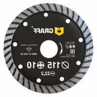 Graff   алмазный диск турбо по бетону и камню 115х10х2.0х22,23 мм graff gdd 17 115.10/20115 превью