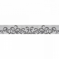 Msi   бордюр керамический sezar grey platinum glossy cer 9х60 серый превью