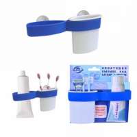 Multidom   подставка для зубных щеток и пасты multidom на присосках bg34-159 превью