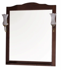 ASB-Woodline   зеркало подвесное со светильниками asb-woodline римини антикварный орех 60 см (10179) превью