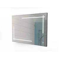 Sansa   зеркало для ванной комнаты с подсветкойsansa ray 90 black sr1036z превью