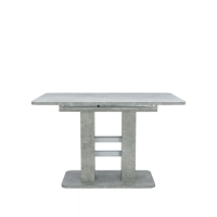 Leset   стол обеденный раздвижной leset гранд 0,85х0,645м цвет бетон/алюминий превью