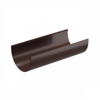 Docke   желоб водосточный docke standart, цвет темно-коричневый, 120 мм х 3 м превью