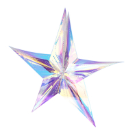 Сноу бум  377-444 СНОУ БУМ Подвеска декоративная в форме звезды, ПВХ, 30 см превью