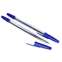 ClipStudio  525-104 Ручка шариковая ClipStudio 0,7 мм, синяя, прозрачный корпус превью