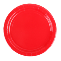   530-288 Набор бумажных тарелок 6шт, 23 см, красный превью