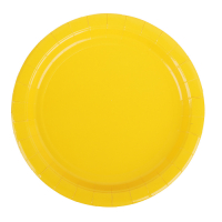   530-278 Набор бумажных тарелок 6шт, 23 см, желтый превью