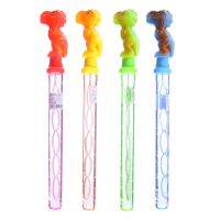   460-001 ИГРОЛЕНД Мыльные пузыри с ручкой в виде динозавра, 110мл, ABS,PVC, мыльный р-р, 48х7х7см, 4 цвета превью