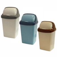 IDEA   Ведро для мусора Idea Ролл Топ, плавающая крышка, цвет в ассортименте, пластик, 9 л превью