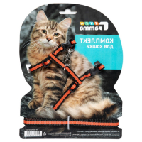 GAMMA   Комплект для кошек GAMMA шлейка и поводок превью