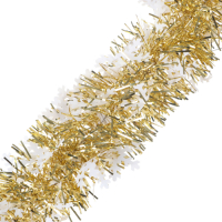 Weiste   Гирлянда новогодняя Weiste снежинки золотая 60мм 2 метра превью