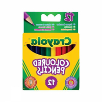 Crayola   Карандаши цветные короткие Crayola 12 шт (4112) превью