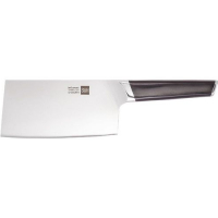 XIAOMI Ножи кухонные HuoHou Composite Steel Cleaver Нож кухонный Xiaomi HuoHou Composite Steel Cleaver, разделочный, для мяса, 165мм, заточка прямая, стальной, черный [hu0041] превью