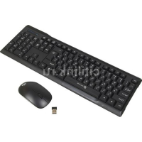 OKLICK Комплекты (Клавиатура+Мышь) 230M Комплект (клавиатура+мышь) Oklick 230M, USB, беспроводной, черный [412900] превью