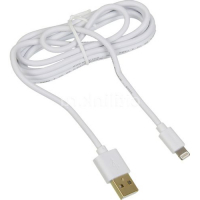 HAMA Кабели для смартфонов и планшетов GoldMFi Кабель HAMA GoldMFi, Lightning (m) - USB (m), 1.5м, MFI, 2.4A, белый [00173640] превью