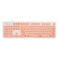 OKLICK Клавиатуры 400MR Клавиатура Oklick 400MR, USB, белый розовый [1070516] превью