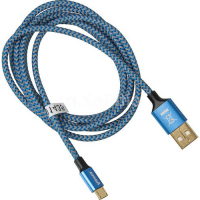 HAMA Кабели для смартфонов и планшетов 00178289 Кабель HAMA 00178289, micro USB (m) - USB (m), 1.5м, в оплетке, синий превью