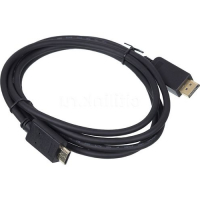 NONAME Кабели для ПК и ноутбуков 1.2v Кабель 1.2v, DisplayPort (m) - HDMI (m), GOLD , 2м, черный превью