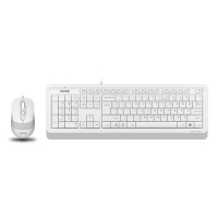 A4TECH Комплекты (Клавиатура+Мышь) F1010 Комплект (клавиатура+мышь) A4TECH Fstyler F1010, USB, проводной, белый [f1010 white] превью