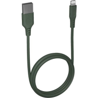 NONAME Кабели для смартфонов и планшетов Vipe Кабель Vipe, Lightning (m) - USB (m), 1.2м, MFI, в оплетке, 2.4A, зеленый [vpcblmfipvcgrn] превью